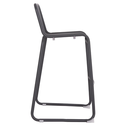 BAR STOOL ALUMINUM RACHEL HM6341.01 GREY COLOR 47x56.5x98.5Hcm.