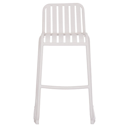 BAR STOOL ALUMINUM RACHEL HM6341.02 WHITE COLOR 47x56.5x98.5Hcm.
