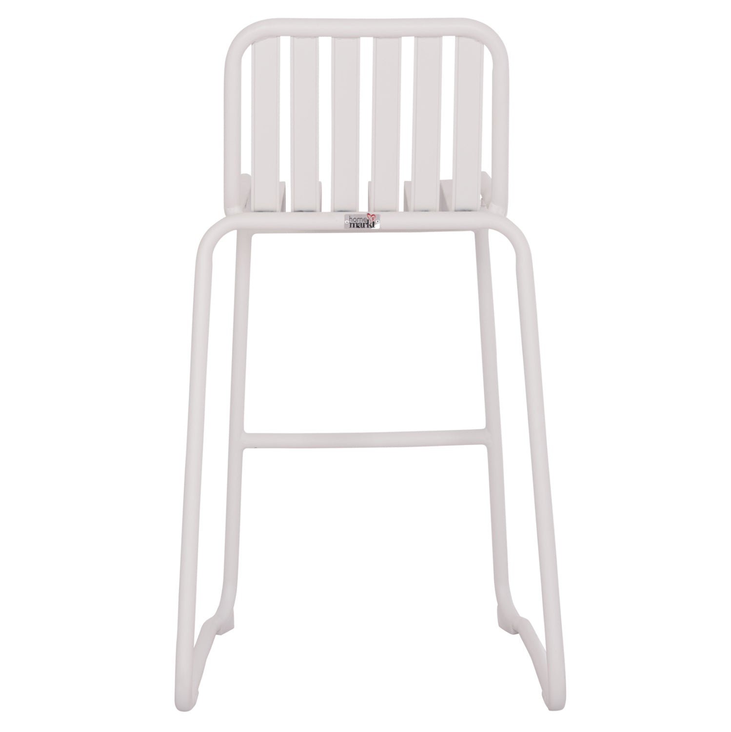 BAR STOOL ALUMINUM RACHEL HM6341.02 WHITE COLOR 47x56.5x98.5Hcm.