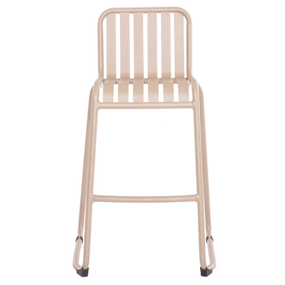 BAR STOOL ALUMINUM RACHEL HM6341.04 CHAMPAGNE COLOR 59.5x55x101Hcm.
