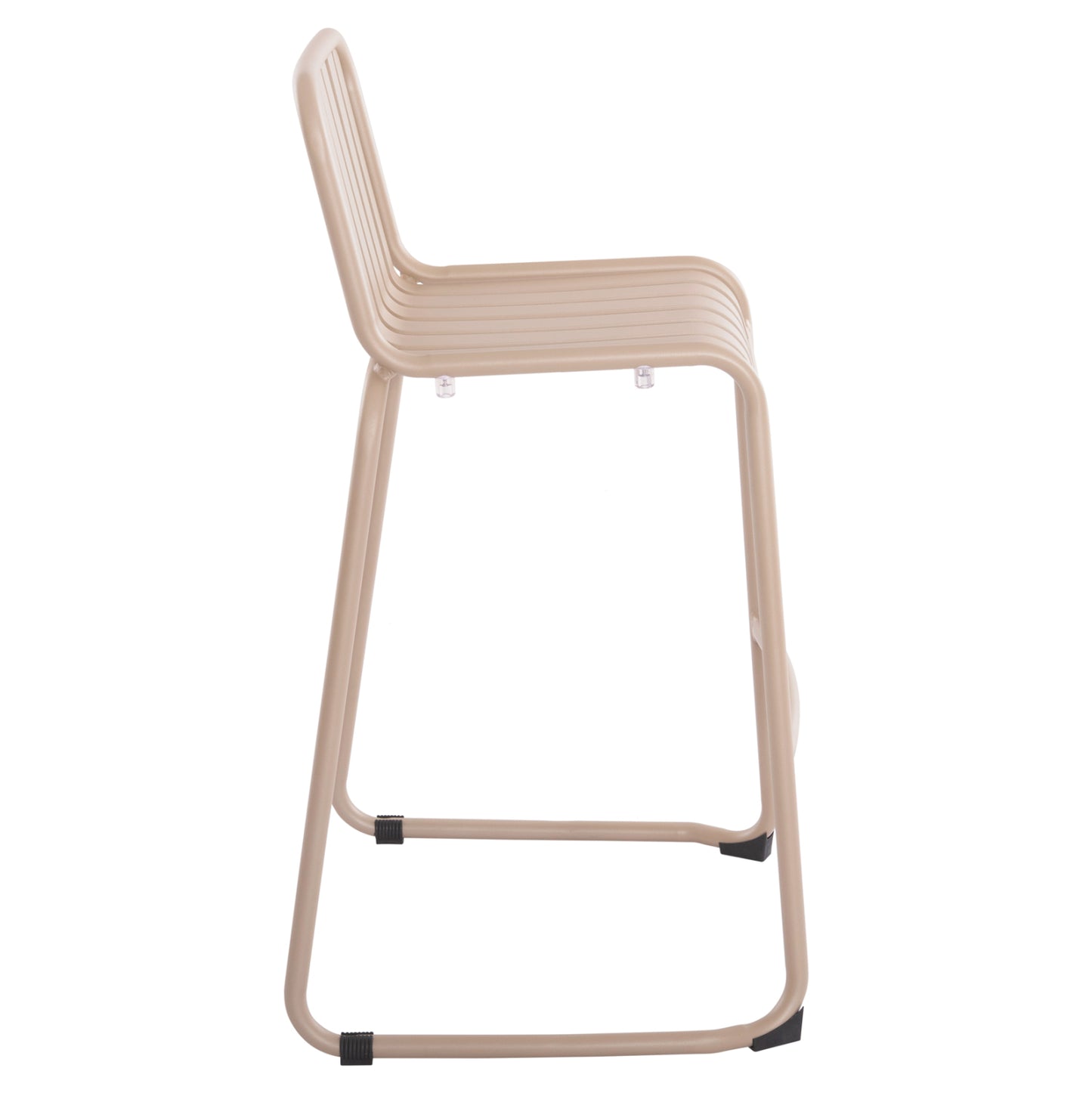 BAR STOOL ALUMINUM RACHEL HM6341.04 CHAMPAGNE COLOR 59.5x55x101Hcm.