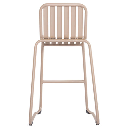 BAR STOOL ALUMINUM RACHEL HM6341.04 CHAMPAGNE COLOR 59.5x55x101Hcm.