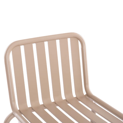 BAR STOOL ALUMINUM RACHEL HM6341.04 CHAMPAGNE COLOR 59.5x55x101Hcm.