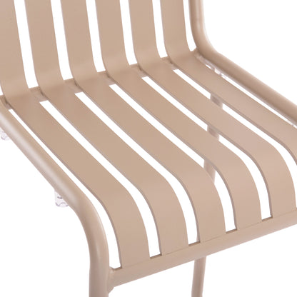 BAR STOOL ALUMINUM RACHEL HM6341.04 CHAMPAGNE COLOR 59.5x55x101Hcm.