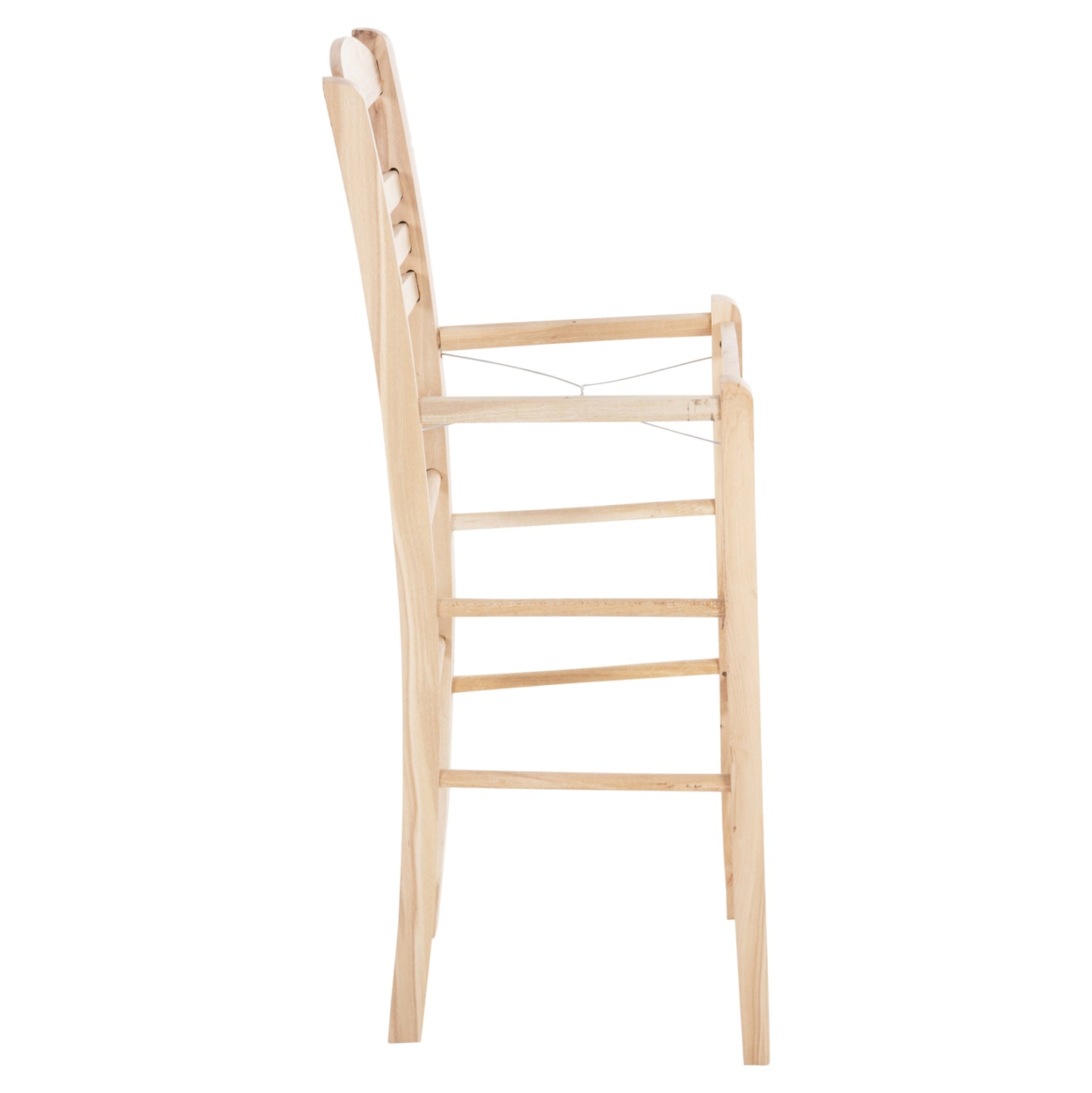 BAR STOOL GADIEL HM5587.02 BEECH WOOD IMPREGNATED-UNPAINTED 40,5x39x104.5Hcm.FRAME ONLY