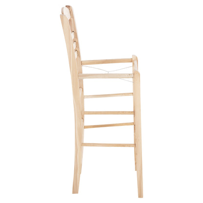 BAR STOOL GADIEL HM5587.02 BEECH WOOD IMPREGNATED-UNPAINTED 40,5x39x104.5Hcm.FRAME ONLY