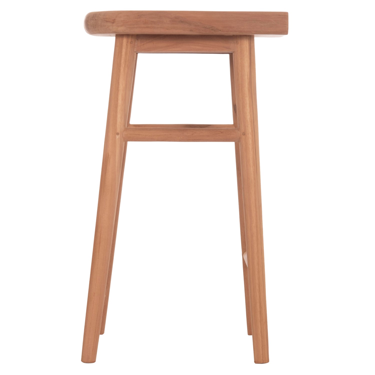 BAR STOOL BOLMAR HM18108 TEAK WOOD IN NATURAL COLOR 40.5x44x74Hcm.