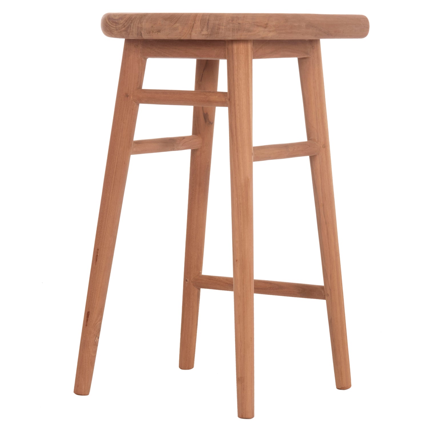 BAR STOOL BOLMAR HM18108 TEAK WOOD IN NATURAL COLOR 40.5x44x74Hcm.