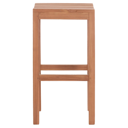 BAR STOOL NIKOL HM18109 TEAK WOOD IN NATURAL COLOR 40x40x77Hcm.