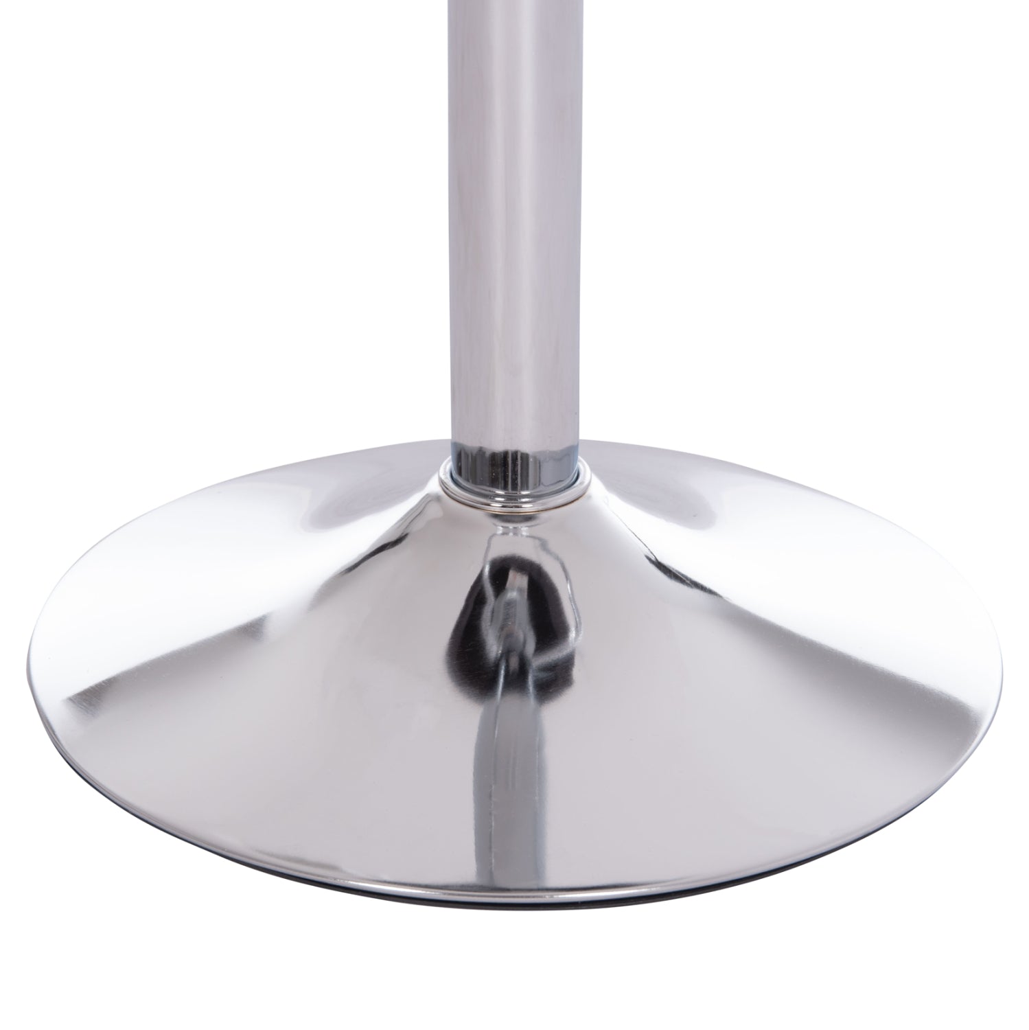 BAR STOOL ROSE HM204.41 CHROMED BASE & SUSPENSION & GREY VELVET 48x45x105Hcm.