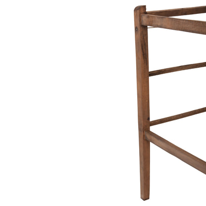 BAR STOOL LUCIUS HM5586.01 BEECH WOOD IMPREGNATED IN WALNUT COLOR 40,5x40x105Hcm.FRAME ONLY