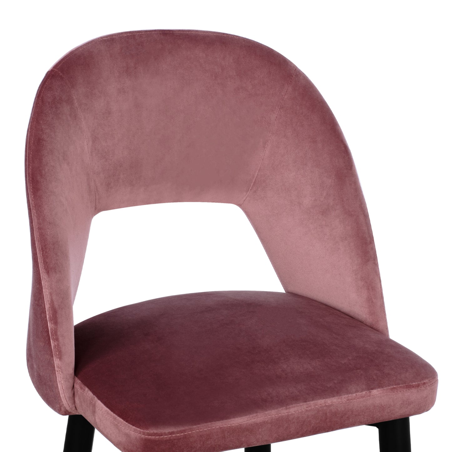 Bar Stool Harper HM8526.02 Velvet Rotten Apple with metallic Frame 50Χ51Χ111cm