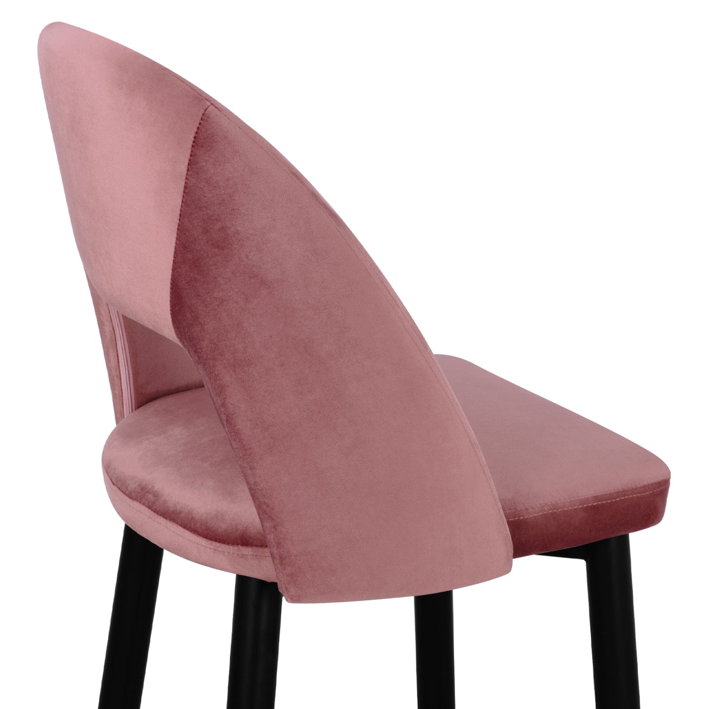Bar Stool Harper HM8526.02 Velvet Rotten Apple with metallic Frame 50Χ51Χ111cm