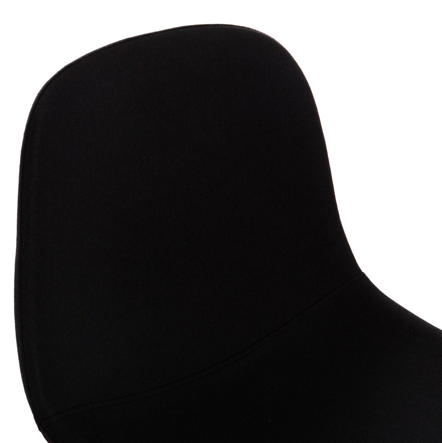 BAR STOOL VINCENT HM9298.24 MEDIUM HEIGHT-BLACK FABRIC-METAL LEGS 43x50x92.5Hcm.