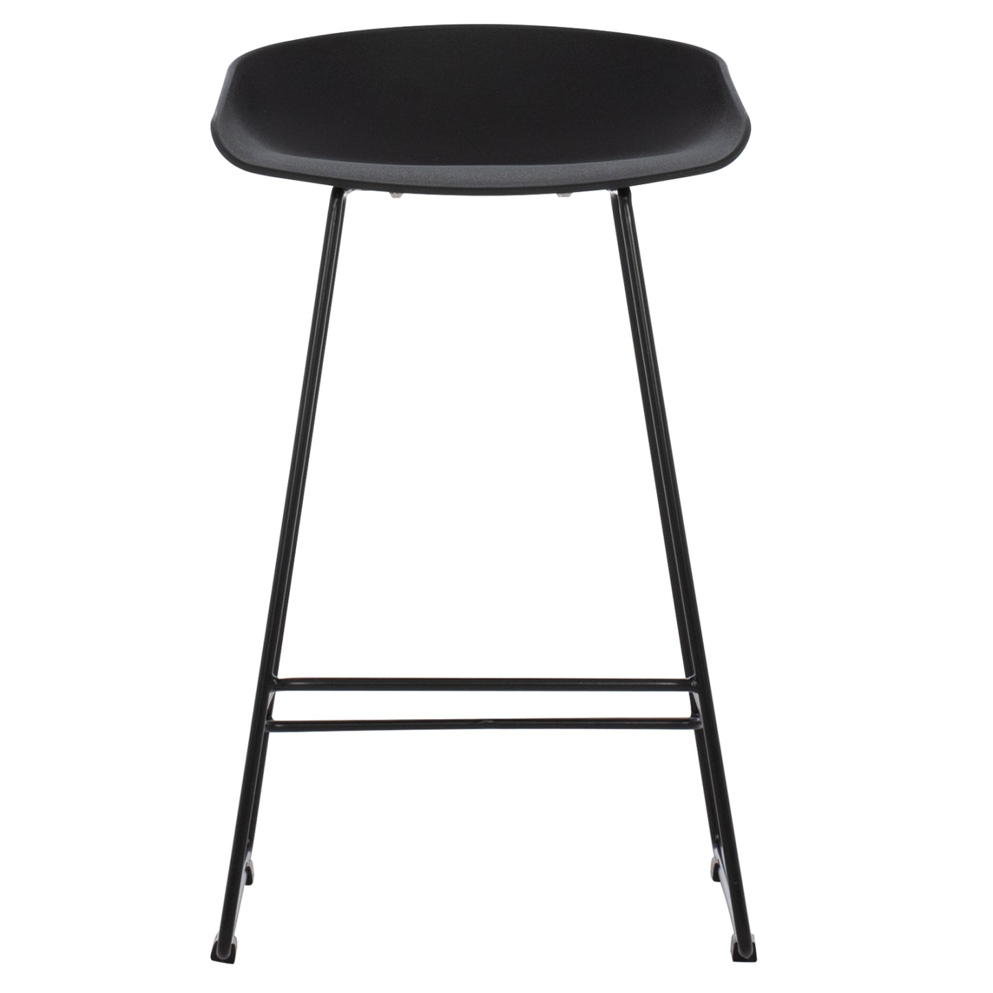 BAR STOOL HM9299.02, BLACK, MEDIUM HEIGHT, 44x44x74