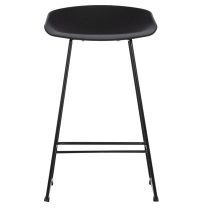 BAR STOOL HM9299.02, BLACK, MEDIUM HEIGHT, 44x44x74