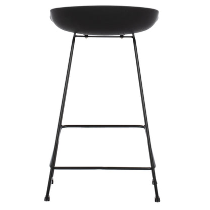 BAR STOOL HM9299.02, BLACK, MEDIUM HEIGHT, 44x44x74