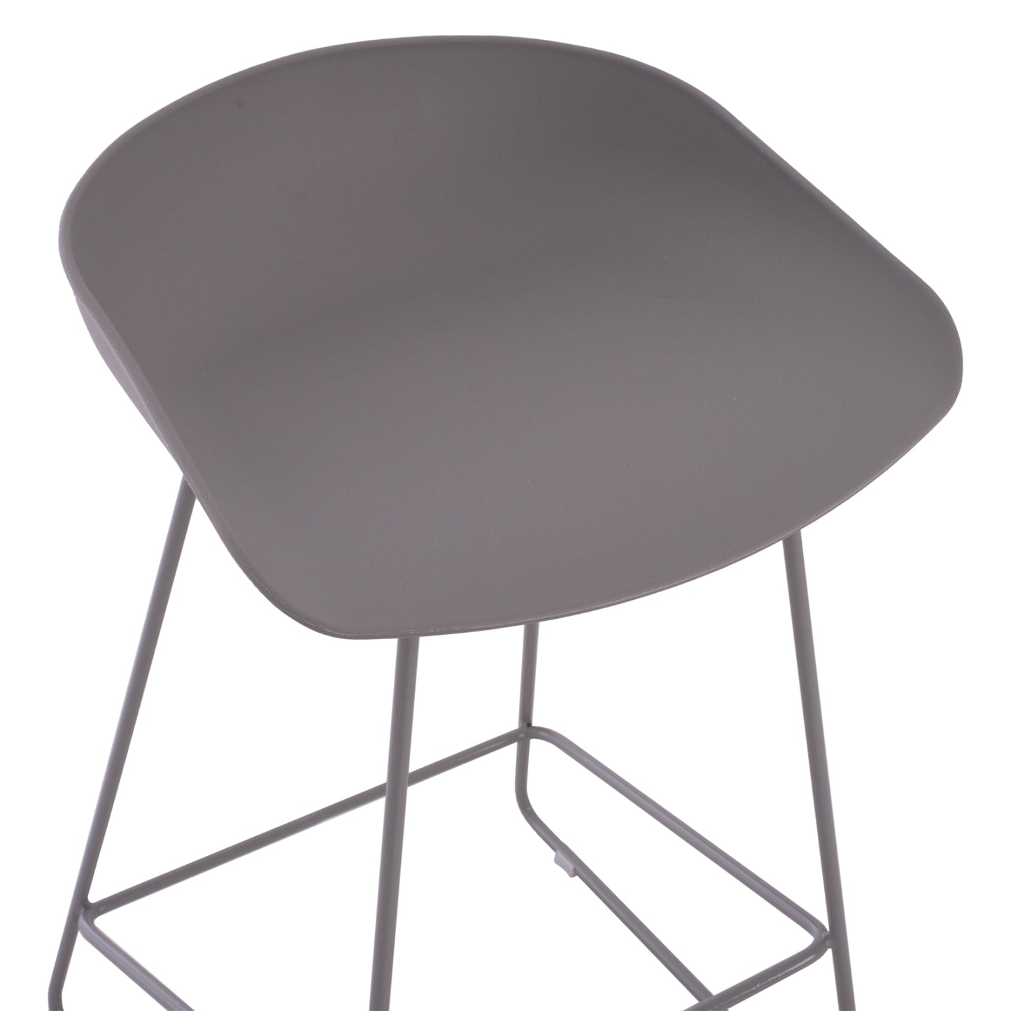 BAR STOOL HM9299.10, GREY, MEDIUM HEIGHT, 44x44x74