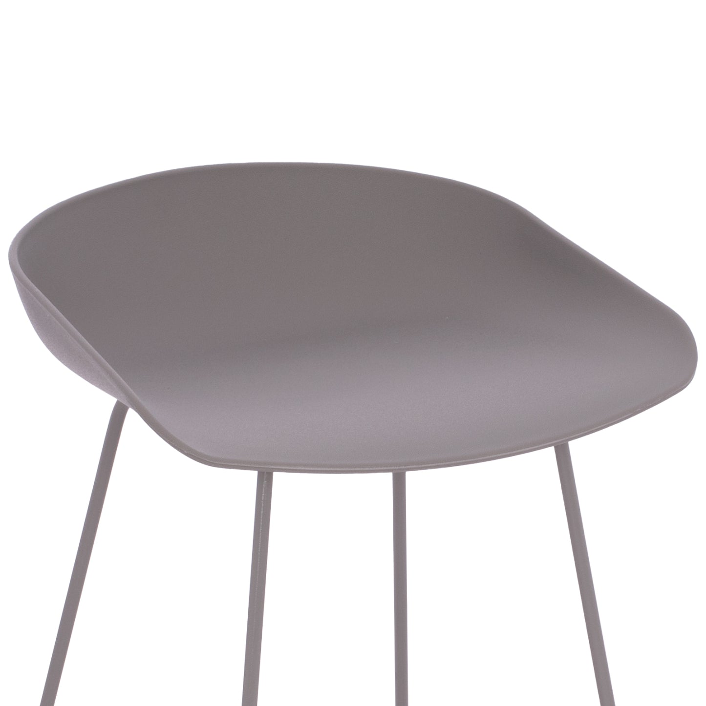 BAR STOOL HM9299.10, GREY, MEDIUM HEIGHT, 44x44x74