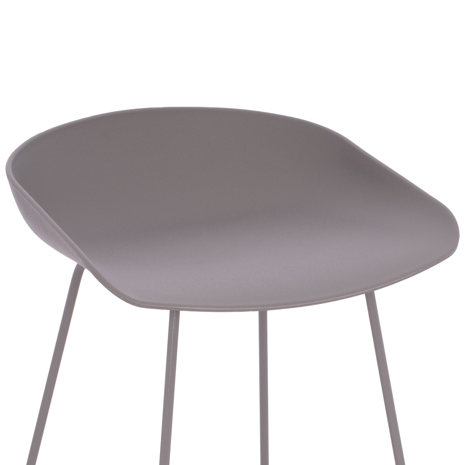 BAR STOOL HM9299.10, GREY, MEDIUM HEIGHT, 44x44x74