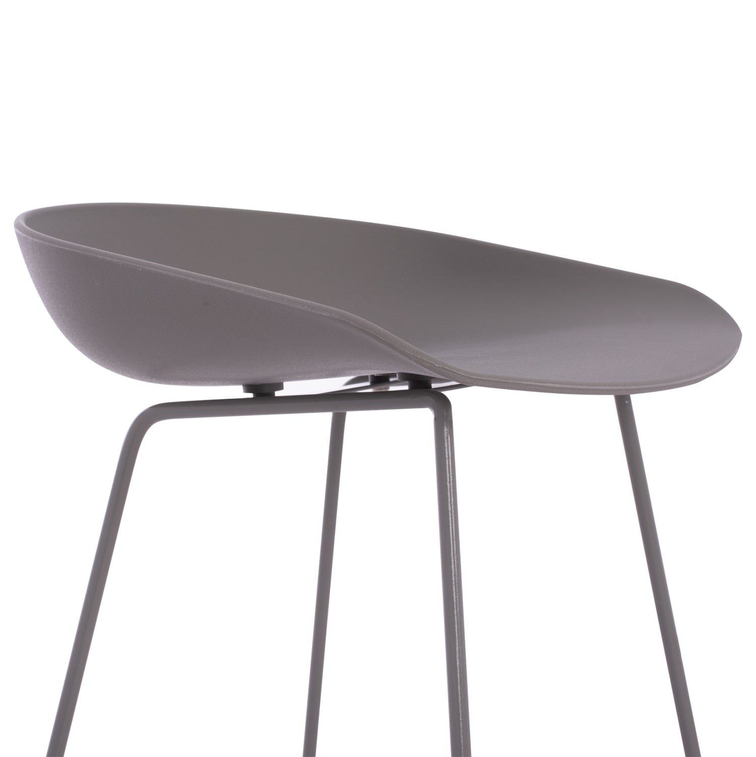 BAR STOOL HM9299.10, GREY, MEDIUM HEIGHT, 44x44x74