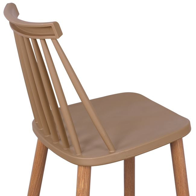 Bar Stool HM8459.25 Vanessa in Cappuccino color 43x49x107cm