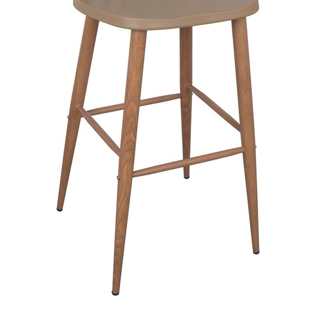 Bar Stool HM8459.25 Vanessa in Cappuccino color 43x49x107cm