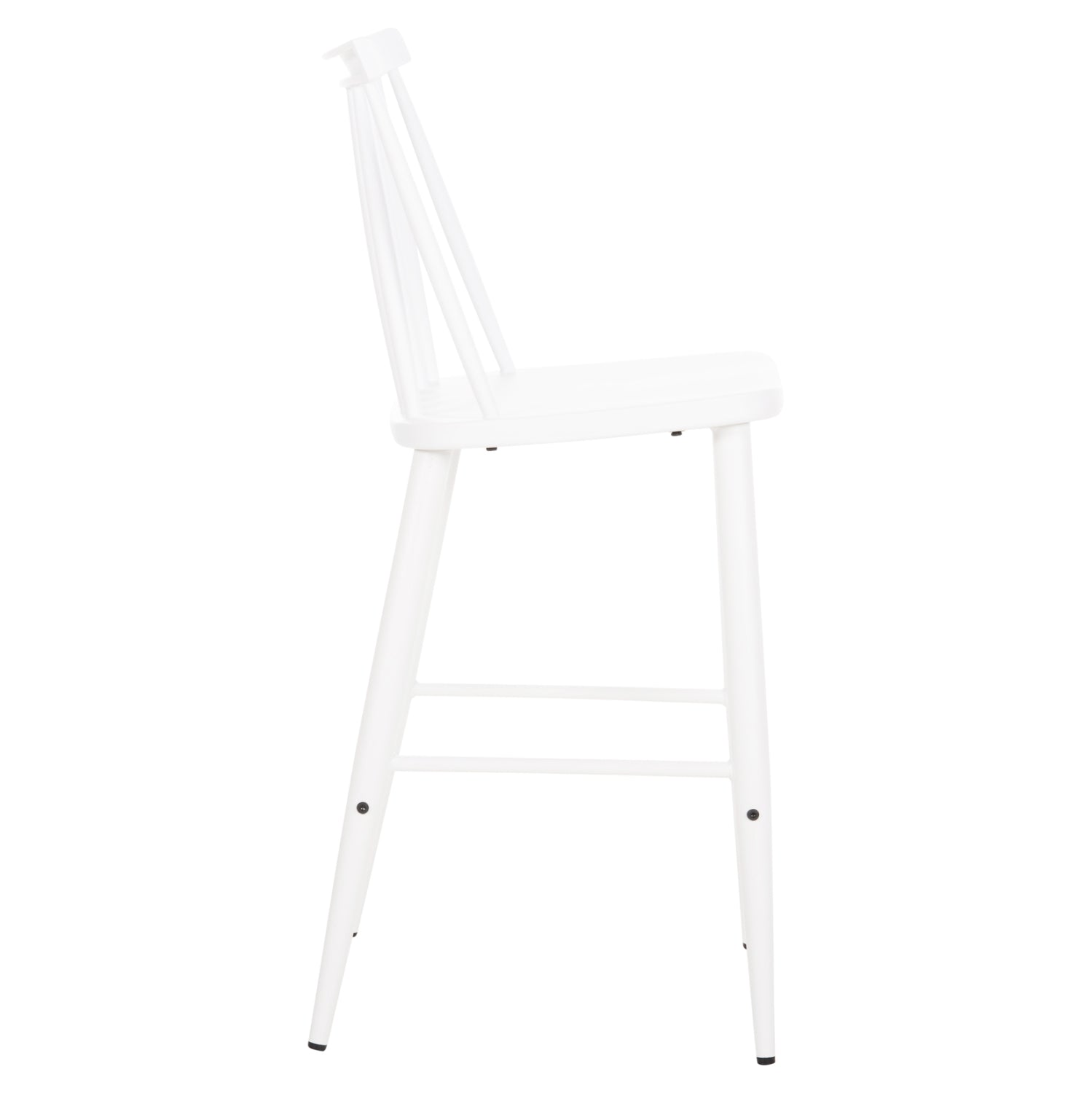BAR STOOL MEDIUM HEIGHT VANESSA HM9300.11 POLYPROPYLENE & METAL-WHITE 45,5x46x97Hcm.