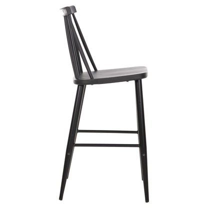 BAR STOOL MEDIUM HEIGHT VANESSA HM9300.12 POLYPROPYLENE & METAL-BLACK 45,5x46x97Hcm.