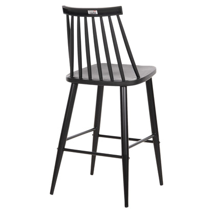 BAR STOOL MEDIUM HEIGHT VANESSA HM9300.12 POLYPROPYLENE & METAL-BLACK 45,5x46x97Hcm.