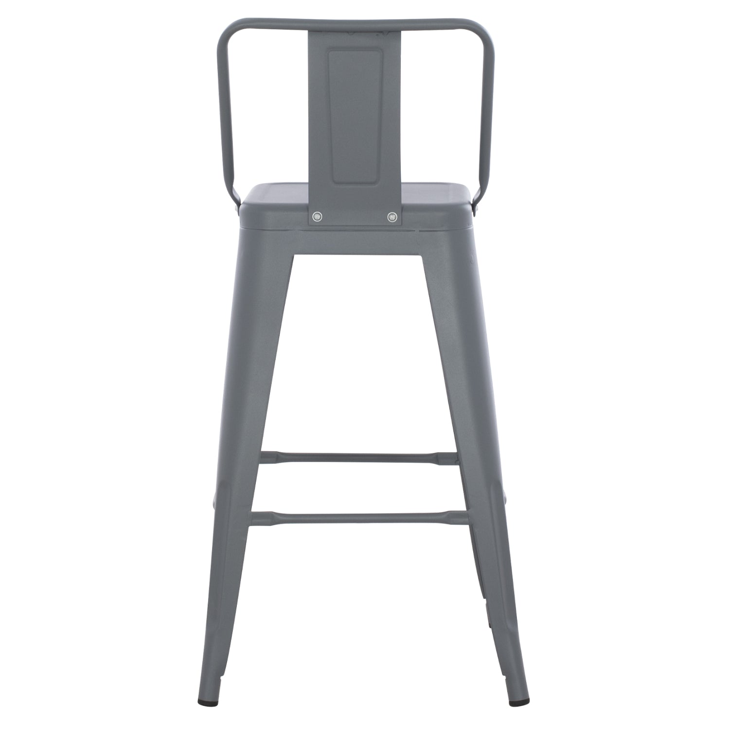 BAR STOOL MEDIUM HEIGHT MELITA-PRO HM8574.50 METAL IN GREY 43x43x88Hcm.
