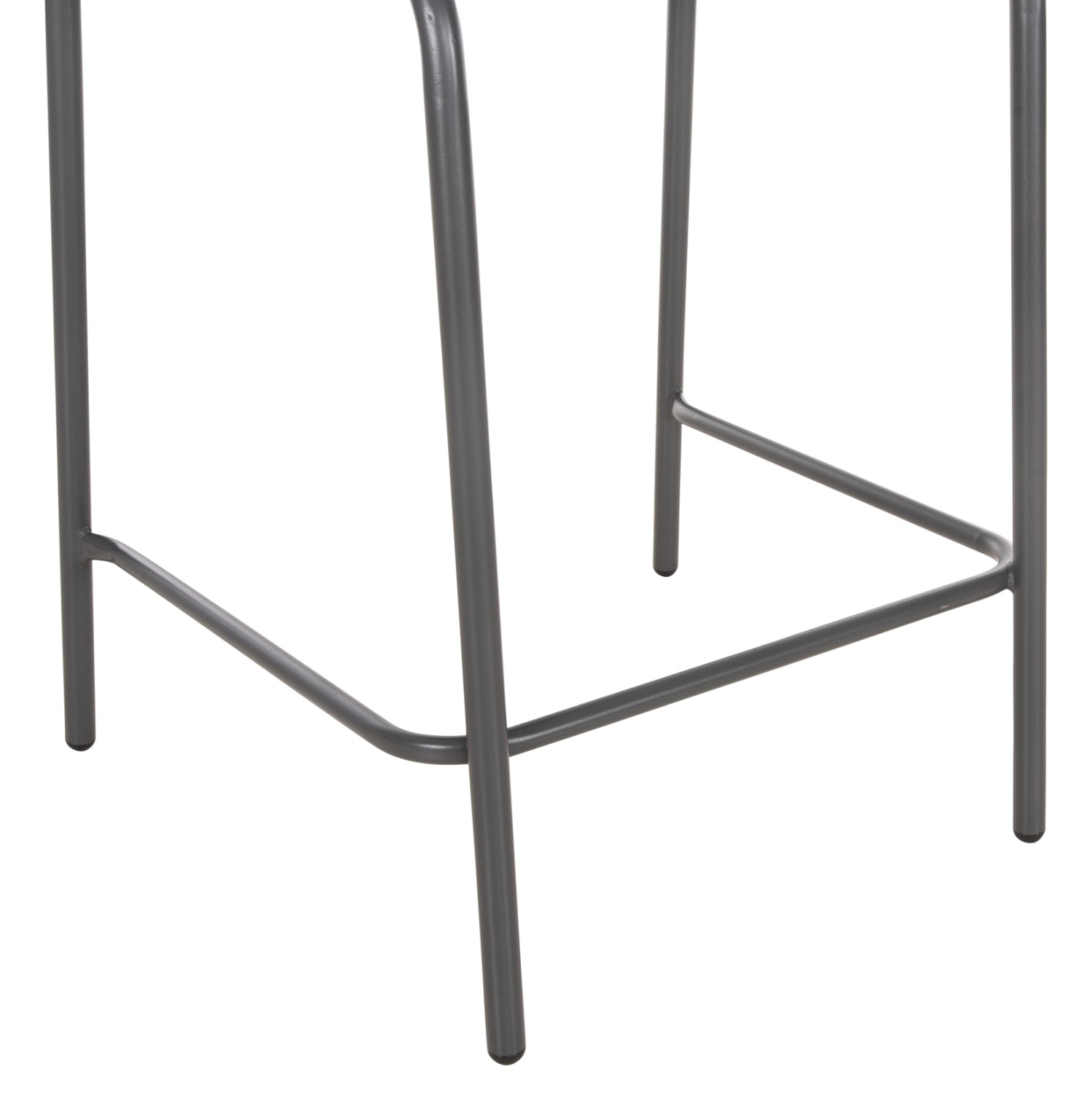BAR STOOL MEDIUM HEIGHT LAURA HM6065.01 METAL FRAME AND ALUMINUM IN GREY 58.5x58x104H cm.