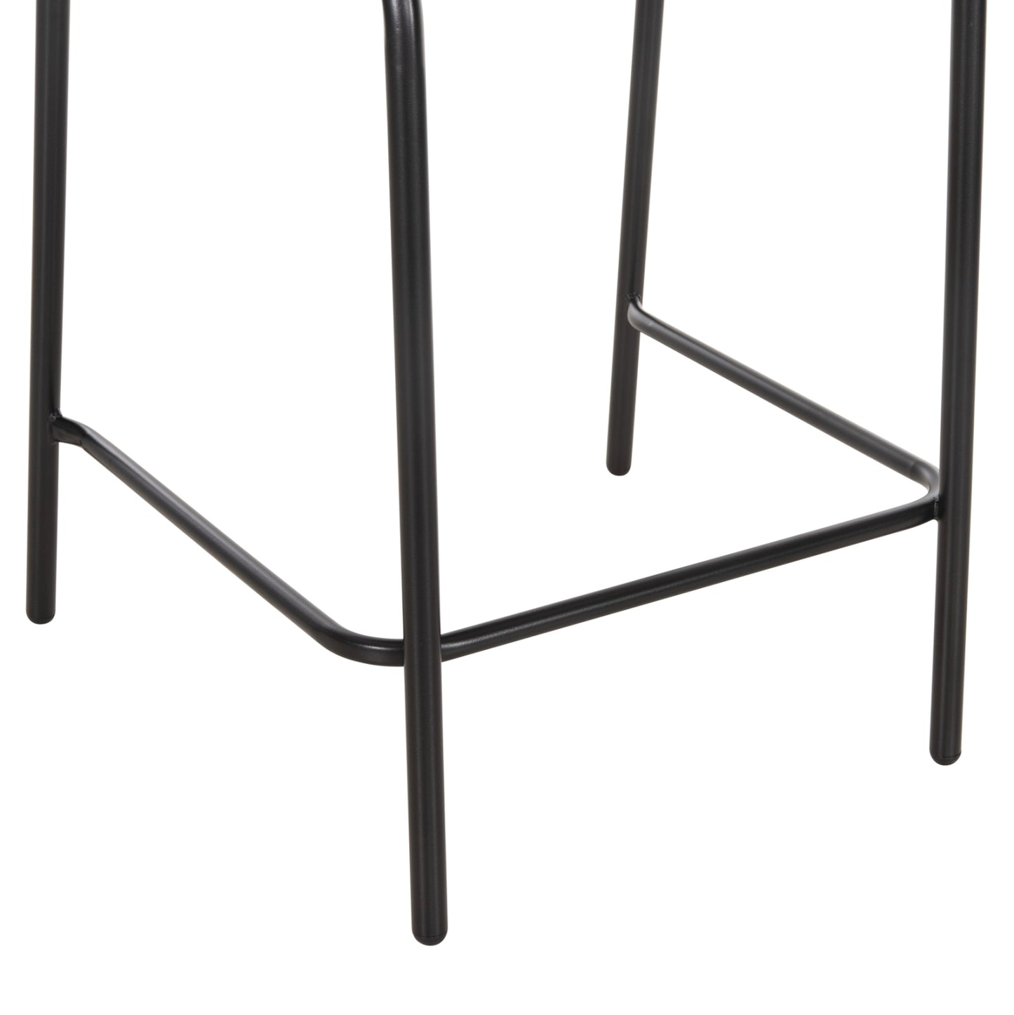 BAR STOOL MEDIUM HEIGHT LAURA HM6065.03 METAL FRAME AND ALUMINUM IN BLACK 58.5x58x104H cm.