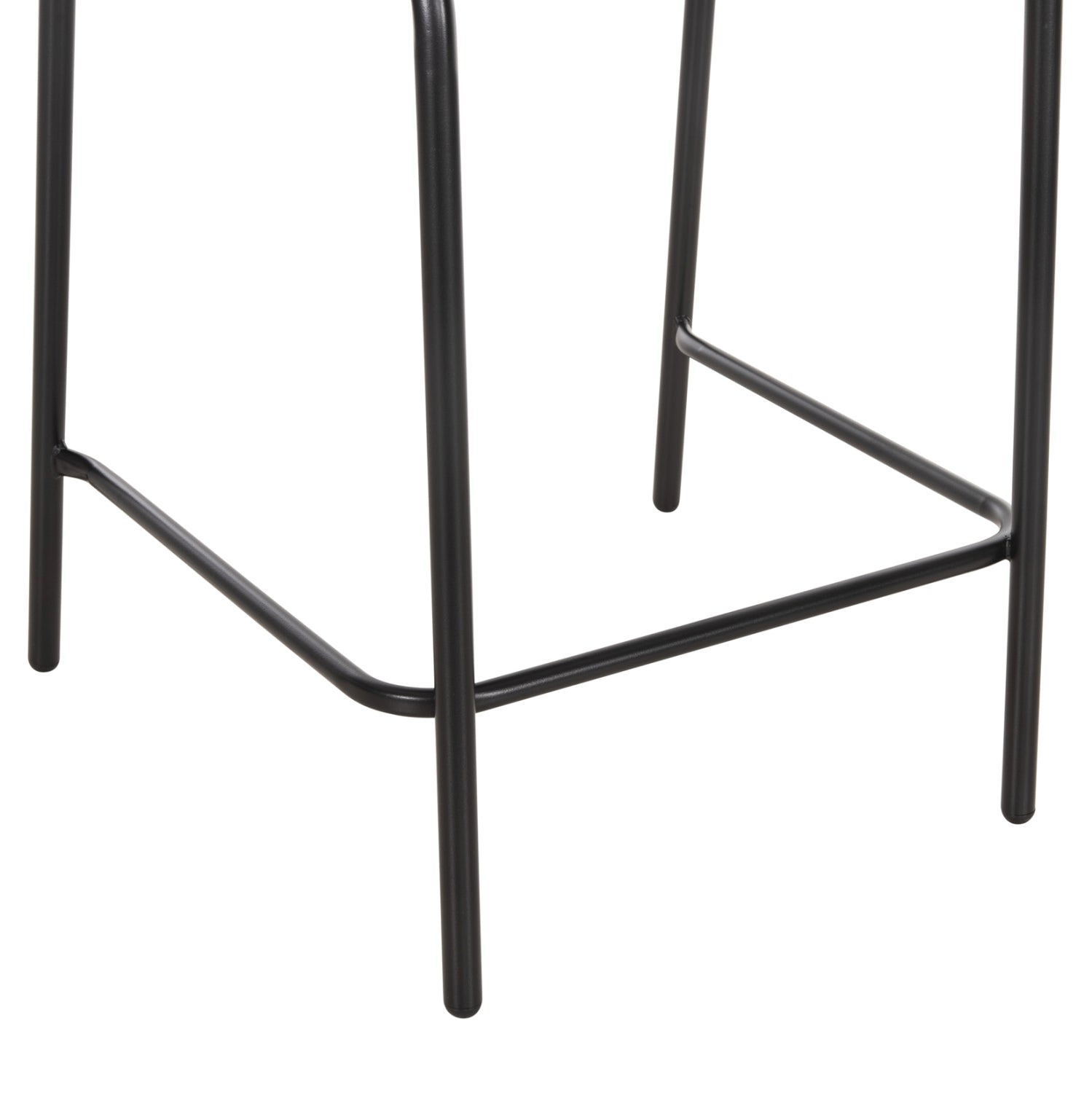 BAR STOOL MEDIUM HEIGHT LAURA HM6065.03 METAL FRAME AND ALUMINUM IN BLACK 58.5x58x104H cm.