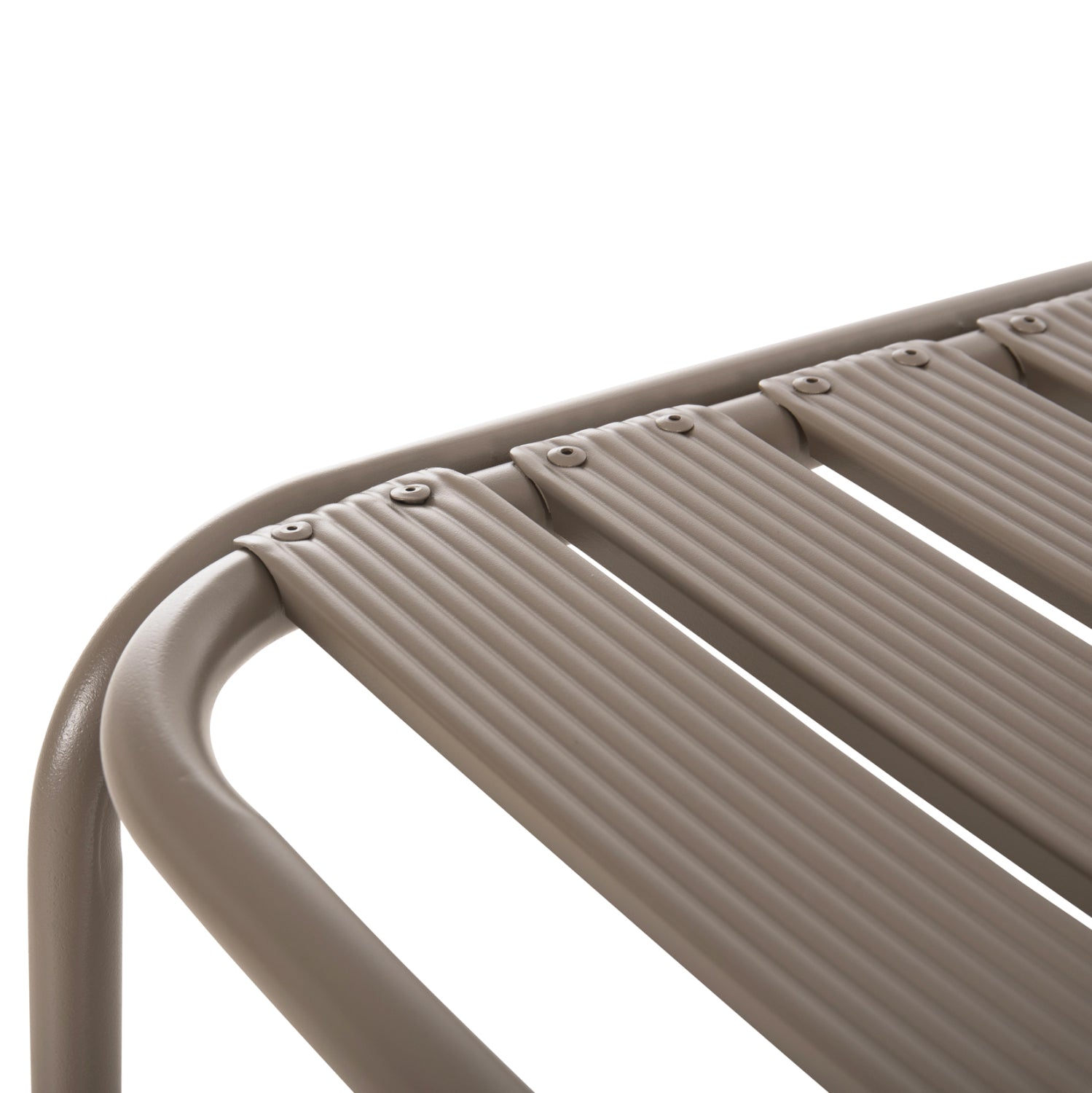 BAR STOOL MEDIUM HEIGHT LAURA HM6065.04 METAL FRAME AND ALUMINUM IN CHAMPAGNE COLOR 58.5x58x104H