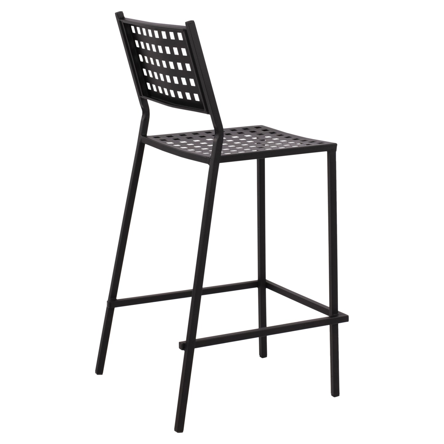 Stool bar Olympias Metallic HM5528.01 Black color 47x58x111cm