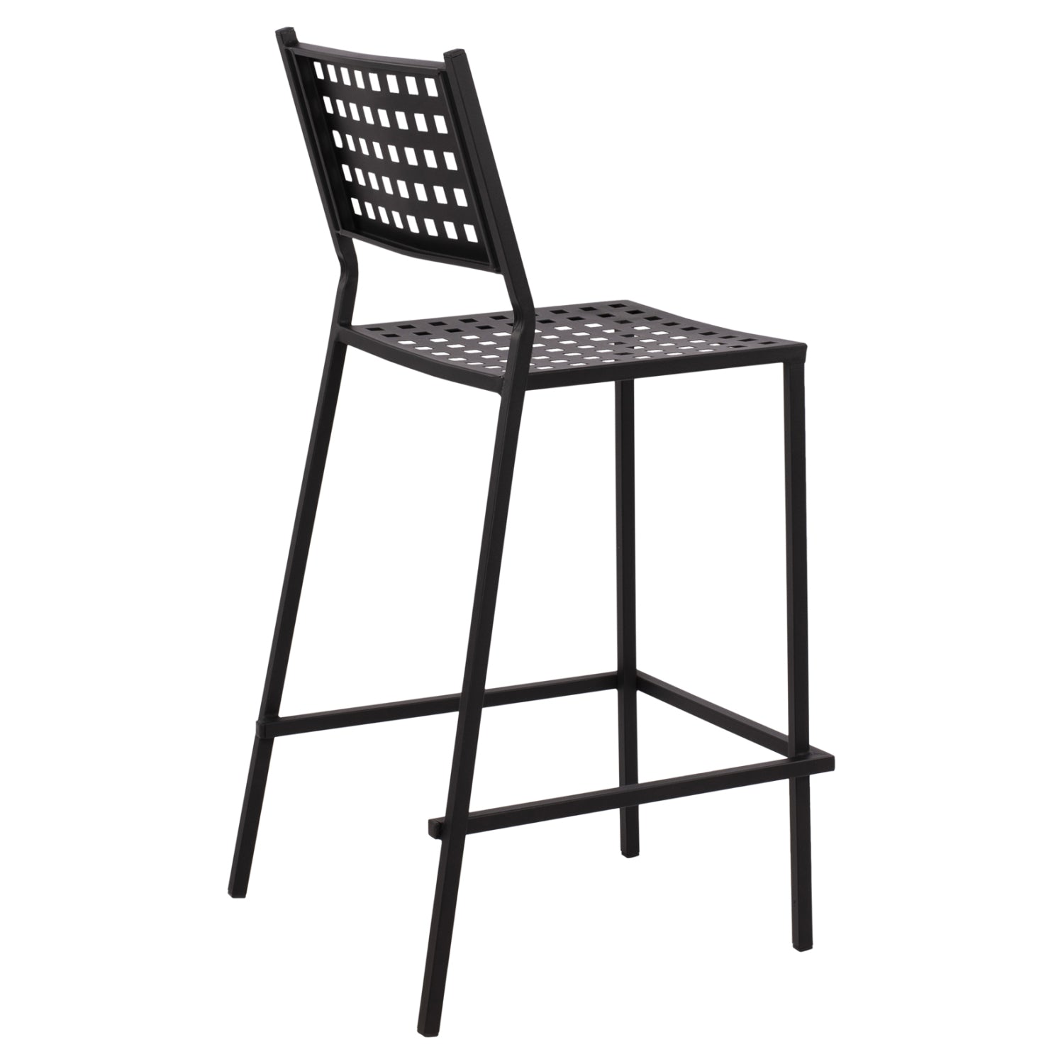 Stool bar Olympias Metallic HM5528.01 Black color 47x58x111cm