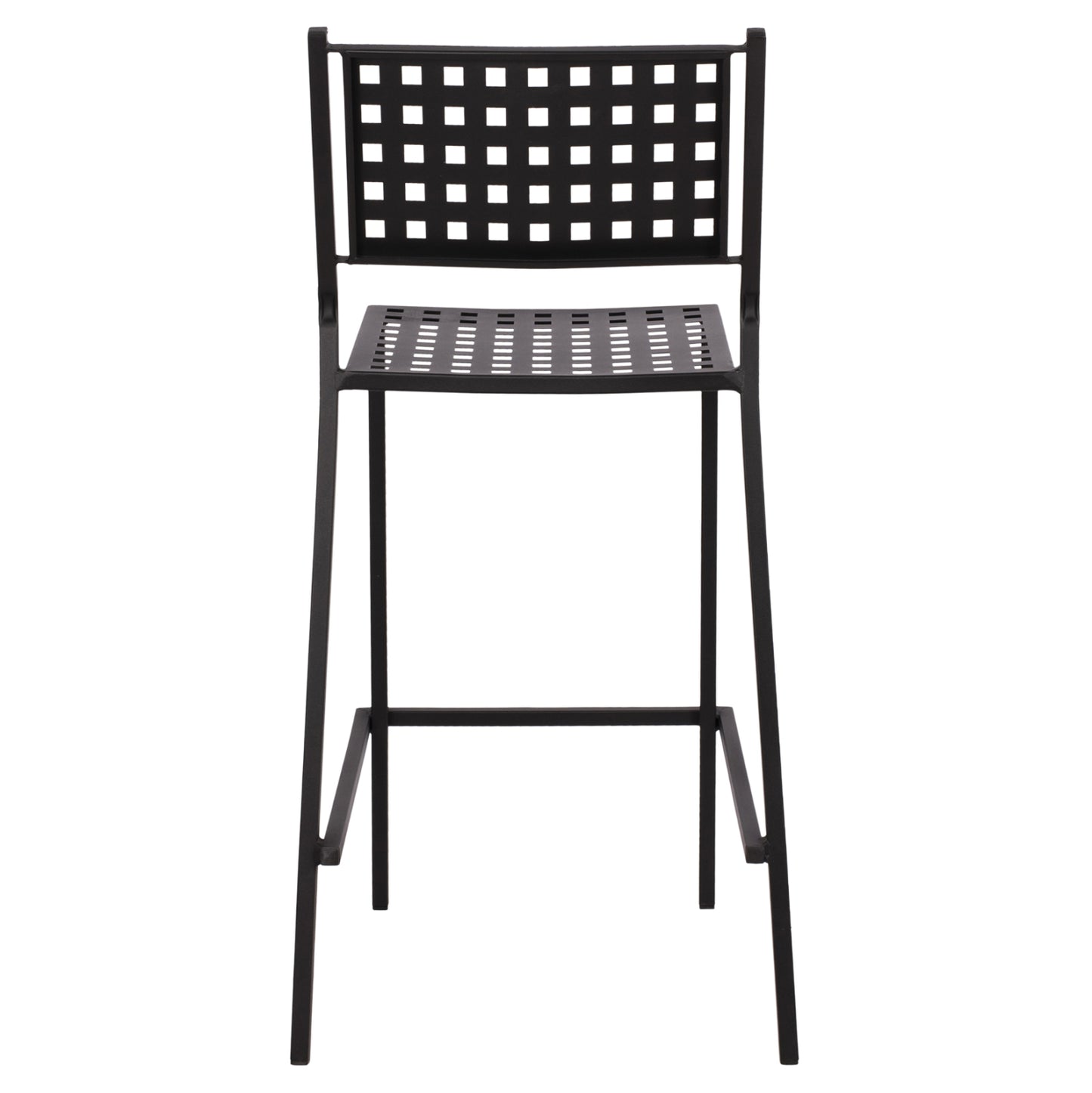 Stool bar Olympias Metallic HM5528.01 Black color 47x58x111cm