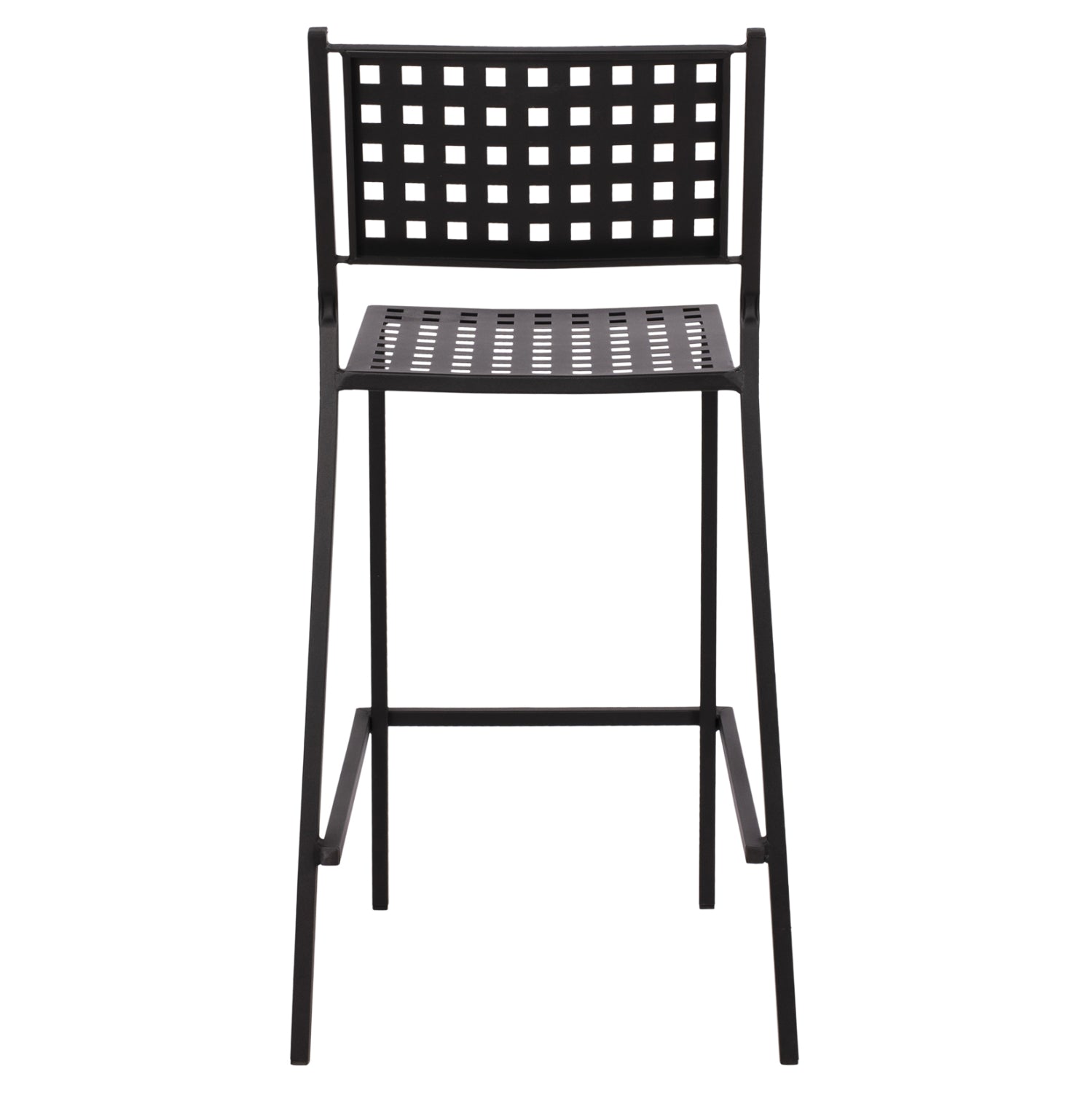 Stool bar Olympias Metallic HM5528.01 Black color 47x58x111cm