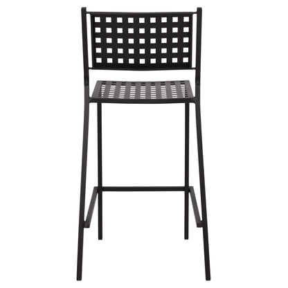 Stool bar Olympias Metallic HM5528.01 Black color 47x58x111cm