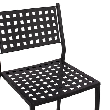 Stool bar Olympias Metallic HM5528.01 Black color 47x58x111cm
