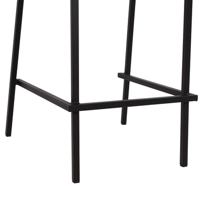 Stool bar Olympias Metallic HM5528.01 Black color 47x58x111cm