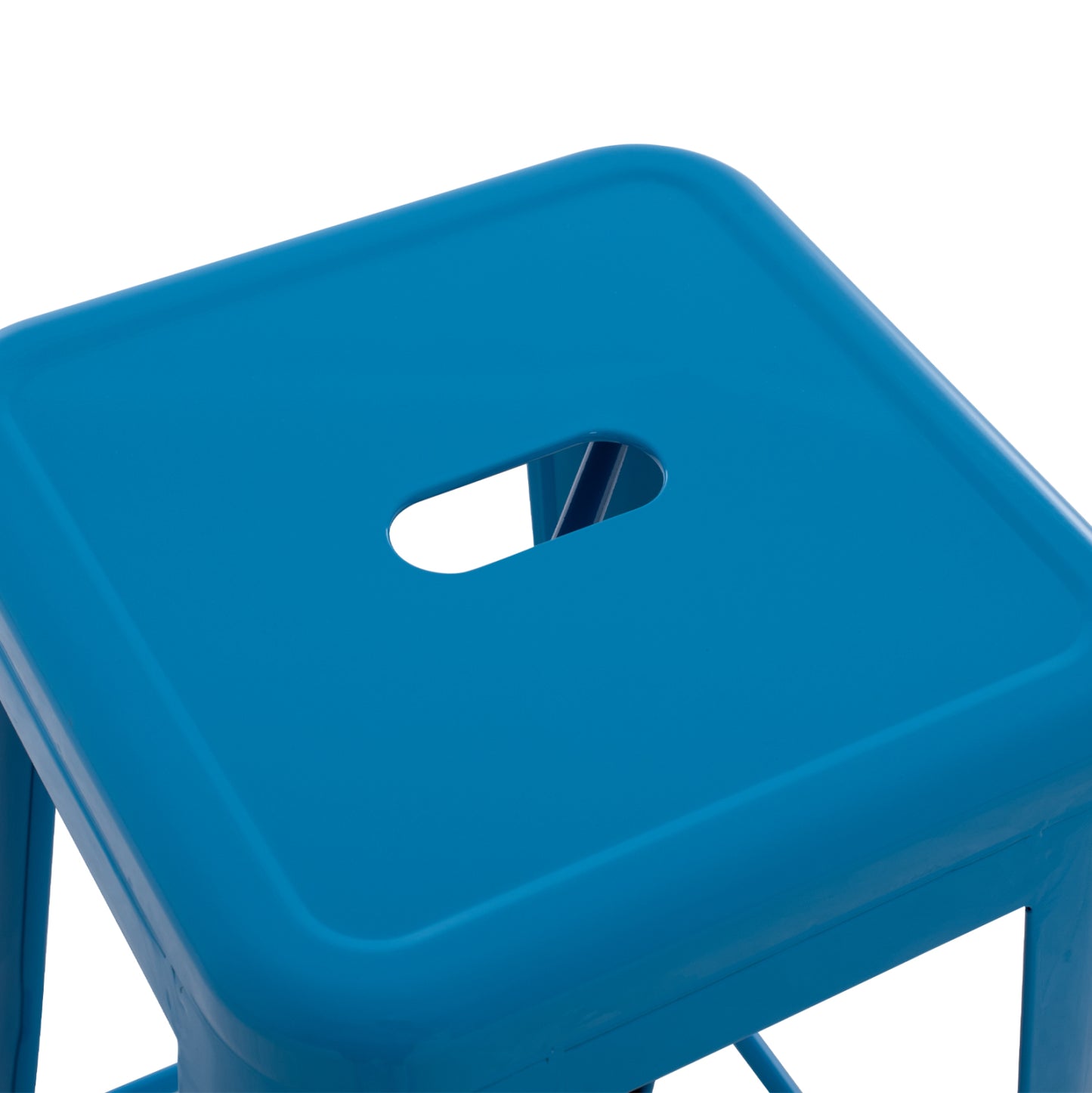 BAR STOOL MELITA-PRO HM8642.48 METAL IN BLUE 43x43x78Hcm.