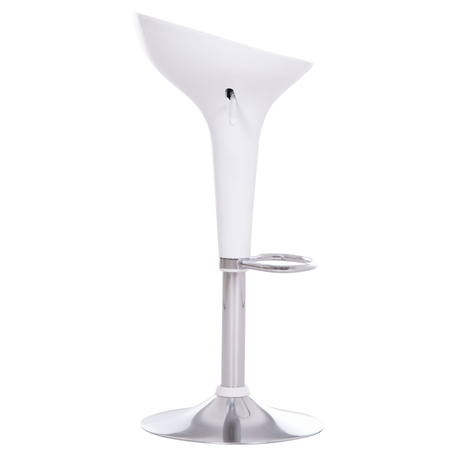 BAR STOOL SWIVEL DAISY HM200.22 ABS IN WHITE--SUSPENSION 44x38x85Hcm.