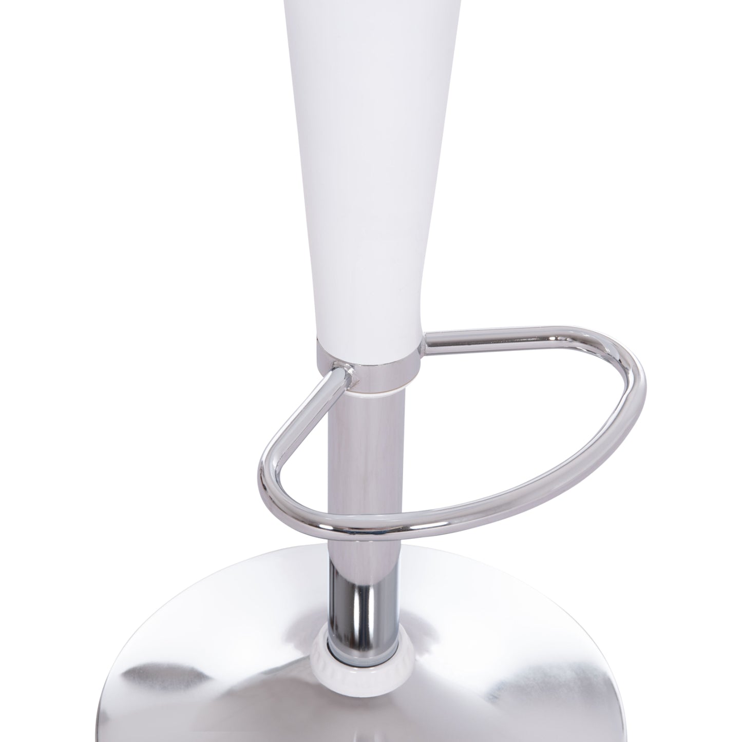 BAR STOOL SWIVEL DAISY HM200.22 ABS IN WHITE--SUSPENSION 44x38x85Hcm.