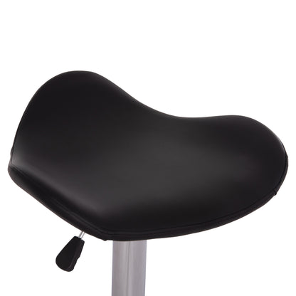 BAR STOOL SWIVEL GANNA HM201.21 WITH SUSPENSION-BLACK PU 44x42x87Hcm.