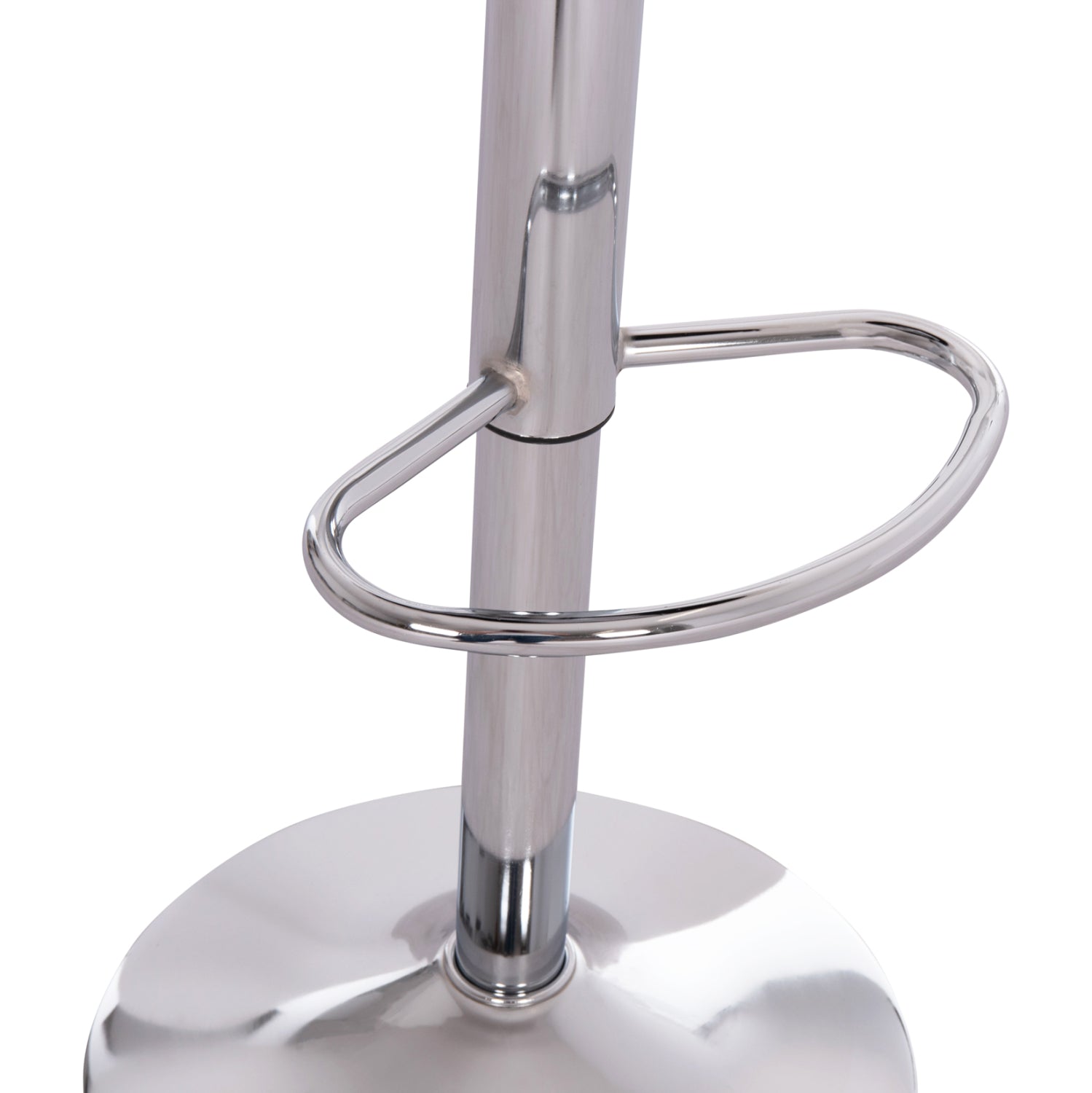 BAR STOOL SWIVEL GANNA HM201.22 WITH SUSPENSION-WHITE PU 44x42x87Hcm.