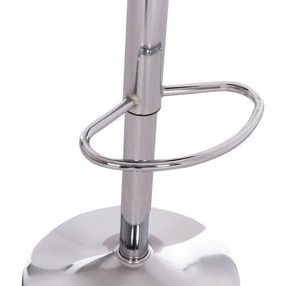 BAR STOOL SWIVEL GANNA HM201.22 WITH SUSPENSION-WHITE PU 44x42x87Hcm.