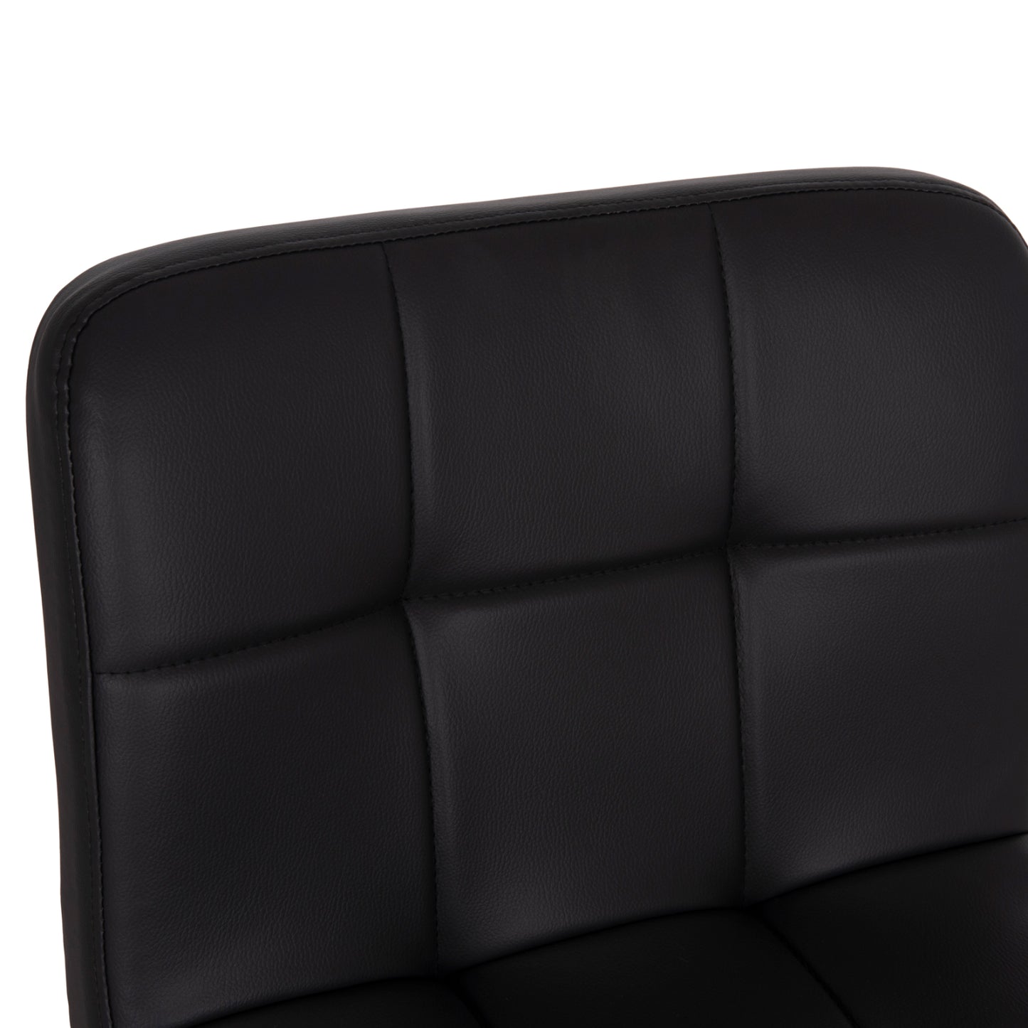 BAR STOOL SWIVELING DIANA HM202.21 BLACK PU--CHROMED METAL 44x52x109Hcm.