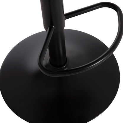 BAR STOOL SWIVELING DIANA HM202.42 DUSTY PINK VELVET--BLACK MATTE METAL 44x52x109Hcm.